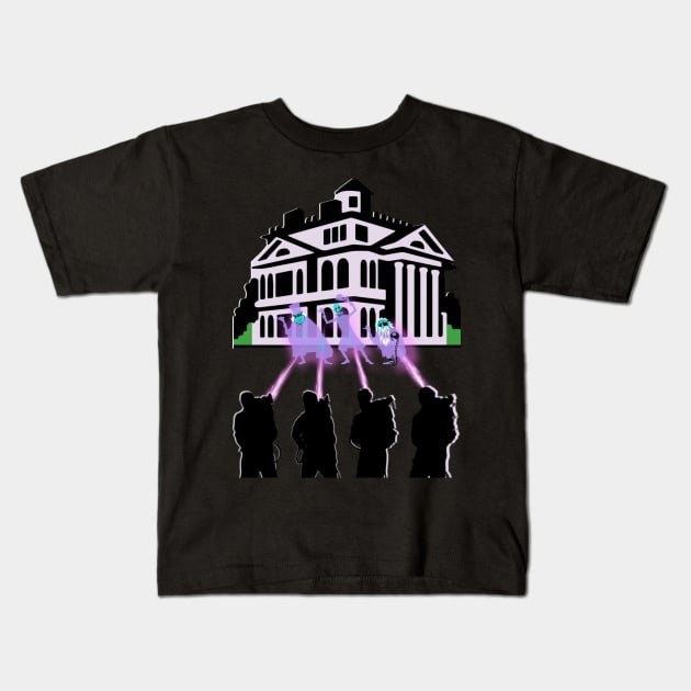 Hitchhiking Ghost Busters Kids T-Shirt by EnchantedTikiTees